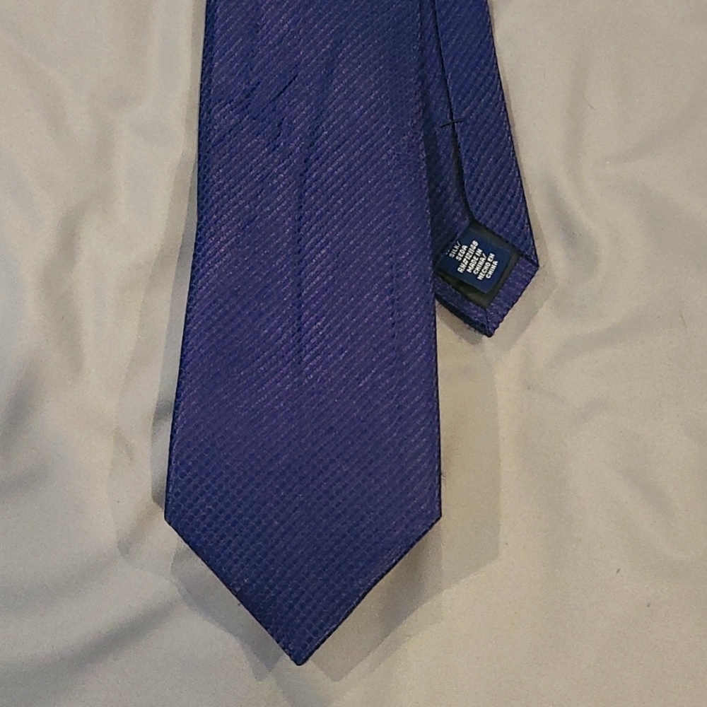 Navy Blue Thin Nick Tie - Stafford